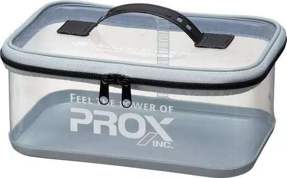 прозрачный для хранения небольшой рыболовной сумки-контейнера Prox mini bagcan серый PX9892MBG [Цвет крышки/боковой части/Идеальные предметы] (ПРОКС) М/Синий