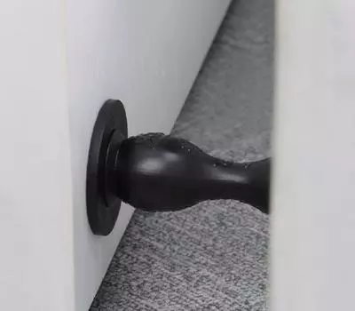 Прозрачный дверной стопор, силиконовый держатель, настенный дверной стопор, дверной стопор, бесшумный, без следов, черный белый