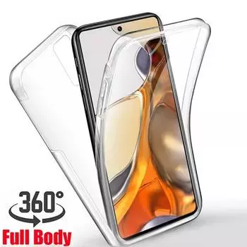 Прозрачный двойной чехол на 360° для Xiaomi Redmi Note 12 Pro 12S 13C Poco X5 Pro 5G 4G, противоударный мягкий силиконовый чехол на переднюю и заднюю панель For Xiaomi Poco X5 Pro 5G чистый