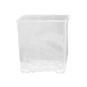 Прозрачный Дышащий Контейнер для Растений Настольное Украшение Кашпо Горшок для Растений Поделки Декоры Кашпо Ландшафтные Поделки 10.5cm