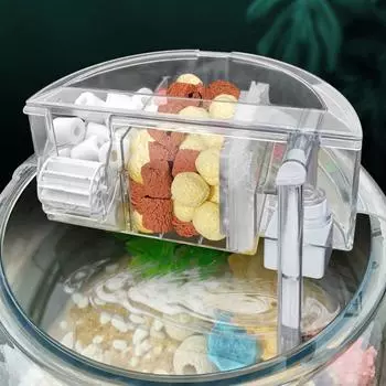 Прозрачный фильтр-водопад Бесшумный внешний фильтр с верхним креплением Полукруглый фильтр-бокс Главная S