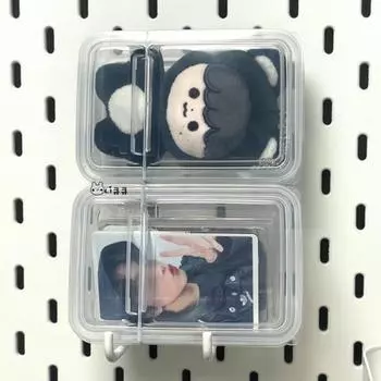 Прозрачный фотобокс, органайзер для фотокарточек, чехол-книжка