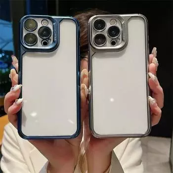 Прозрачный гальванический матовый чехол, мягкий чехол из ТПУ для IPhone 15 14 13 12 Pro Max 15 14 7 8 Plus X XS MAX XR, защитный чехол от падения For iPhone X/XS синий