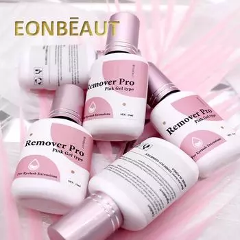 Прозрачный гель для снятия ресниц Pro Клей для наращивания ресниц 15 г Клей для наращивания ресниц Корейское средство для удаления накладных ресниц Инструменты для макияжа Розовый