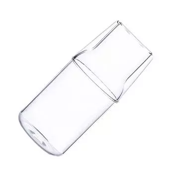Прозрачный графин для воды с крышкой, прочное боросиликатное стекло, стильная идея для подарка, легко чистить
