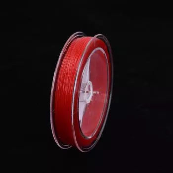 Прозрачный хрустальный эластичный шнур с бусинами, износостойкий гранатовый браслет с янтарем и агатом, браслет с бусинами Будды, веревка 0.6Mm box 80m красный