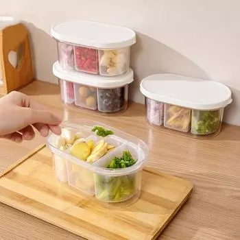 Прозрачный и видимый держатель для еды, экономит место, удобный контейнер для овощей и фруктов на холодильнике B