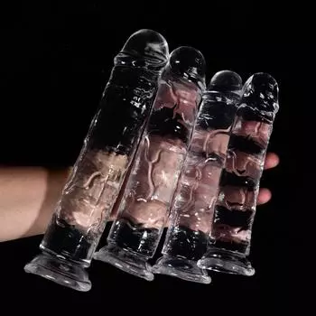 Прозрачный имитационный пенис-вибратор женская секс-игрушка мастурбация артефакт мягкий клей TPE специальные пушки взрослые принадлежности Transparent XS