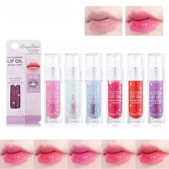 Прозрачный как лед блеск для губ, увлажняющая основа под макияж для губ с мелким мерцанием и перламутровым блеском, теплый блеск для губ