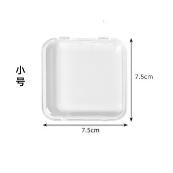 Прозрачный компактный бокс для ношения ногтей для нейл-арта, коробка для хранения ногтей ручной работы, упаковочная коробка, коробка для демонстрации готового нейл-арта