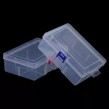 Прозрачный компонентный ящик для хранения винтов, демонстрация ювелирных изделий, практичный ящик для инструментов синий