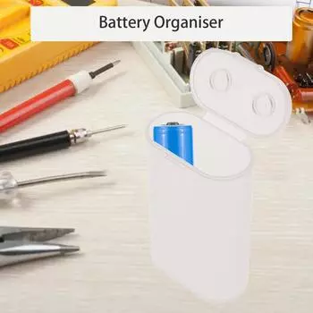 Прозрачный контейнер для хранения батарей для 2 батарей 21700. Защитите свои батареи, предотвратите короткое замыкание и пыль. A