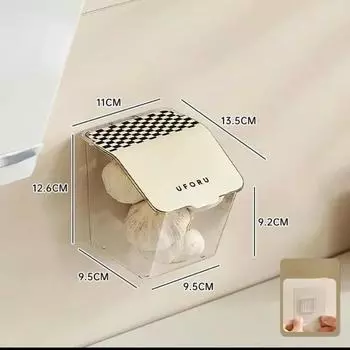 Прозрачный контейнер для хранения овощей в скандинавском стиле, органайзер для специй, настенный контейнер для хранения, настенная кухонная корзина для хранения продуктов A