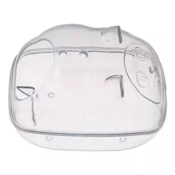 Прозрачный контейнер для туалета для ванны, ящик для хомяка, песочная ванная комната, уголок для ванны, тренировочный горшок S