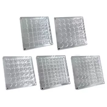 Прозрачный контейнер из ракушек, акриловый многофункциональный для украшений для ногтей из бисера # Square 36 grids