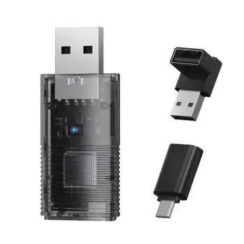 Прозрачный корпус из АБС-пластика 2 в 1 беспроводной автомобильный игровой адаптер беспроводной автомобильный игровой адаптер беспроводной Android чёрный