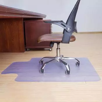 Прозрачный коврик для стула из ПВХ, противоскользящий, водонепроницаемый, экологически чистый, защитный коврик для пола, нескользящий коврик, товары для дома 60x40x0.15cm