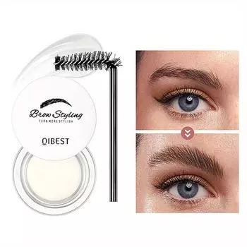 Прозрачный крем для укладки бровей, натуральный дикий воск для бровей, стойкий, не снимает макияж, мыло для формирования бровей 1pc