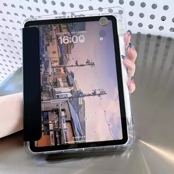 Прозрачный кристально чистый акриловый вращающийся чехол для Ipad Pro 11 Air 5 Air 4 10,9 10,2 9, 8, 7 Air 3 Pro 10,5 с гнездом для ручки iPad Pro 11 2021-2022