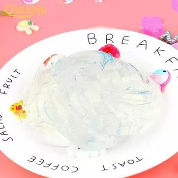 Прозрачный кристалл, слизь, шпатлевка, пластилин, глина, игрушка