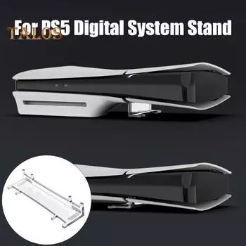 Прозрачный кронштейн для игровой консоли, универсальная подставка для хранения, простой в установке держатель для настольной игровой консоли для PS5 Slim прозрачный