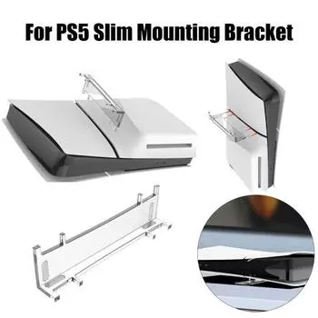 Прозрачный кронштейн для игровой консоли, универсальная подставка для хранения, простой в установке держатель для настольной игровой консоли