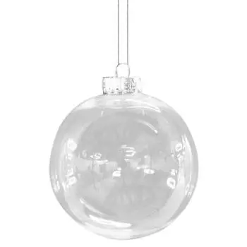Прозрачный круглый шар для рождественской вечеринки, дома, подвесной елочный декор, подвесной декор