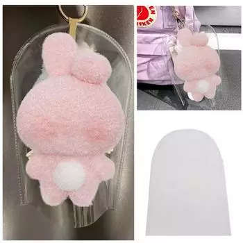 Прозрачный кукольный дождевик, защитный чехол, пылезащитный, водостойкий, прозрачная кукла, игрушечный брелок, органайзер для хранения чистый