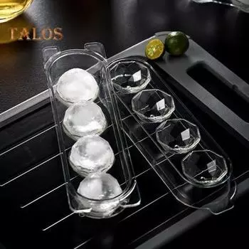 Прозрачный лоток для кубиков льда, широкое применение, без деформации, удобная круглая форма для морозильной камеры, товары для дома M