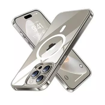 Прозрачный магнитный чехол для Apple iPhone 15 14 13 12 11 Pro Max Plus 13 12 Mini XS Max XR 8 7 SE SE2 с прозрачной крышкой Magsafe For iphoneSE3