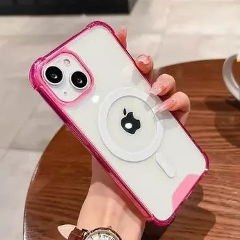 Прозрачный магнитный чехол Magsafe для iPhone 14 13 12 11 Pro Max 14 Plus, противоударный защитный чехол, аксессуары для беспроводной зарядки For iPhone 14 ProMax