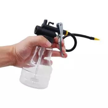 Прозрачный масляный чайник, металлический масляный котел высокого давления, масляный пистолет, масляный чайник с длинным носиком, ручная заправка масла, масло 250 мл Pack of 1 чёрный