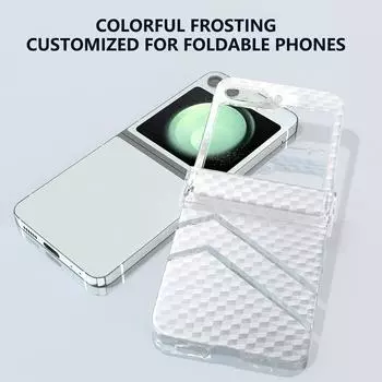 Прозрачный матовый чехол для Samsung Galaxy Z Flip 5 5G Flip5, комплект из 3 предметов, защитный противоударный нескользящий чехол For Samsung Z Flip 5 чистый