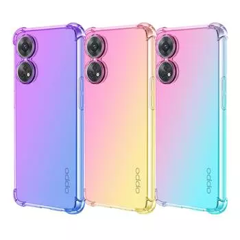 Прозрачный милый градиентный чехол для телефона, тонкий, устойчивый к царапинам, гибкий чехол из ТПУ, противоударный защитный чехол для Oppo Realme 5S 6I 7 8S 9 Pro 10 Pro+ 11 12+ Realme 6S (RMX2002) зелёный/розовый