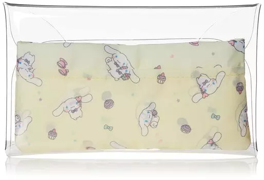 Прозрачный многофункциональный чехол с мешочком Sanrio Pouch Косметичка Косметичка Квадратный чехол Чехол для аксессуаров Прозрачный внутренний мешочек My Melody Kuromi
