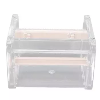 Прозрачный многофункциональный диспенсер для резаков для малярной ленты, держатель рулона ленты для домашнего офиса бежевый