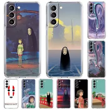 Прозрачный мягкий чехол для Samsung Galaxy S20 FE S21 Ultra S10 Plus S10e S9 S8 Note 20 10 Lite 9, чехол для телефона, чехол в стиле аниме «Унесенные призраками» Samsung Note 9