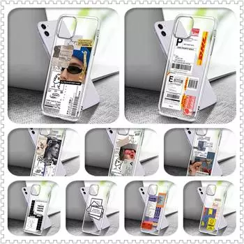 Прозрачный мягкий чехол для телефона Iphone 13 12 Mini 11 Pro Max XS X XR 10, задняя крышка 8 7 6S Plus 5S, уникальный художественный дизайн, мобильный чехол iPhone 5