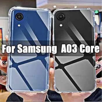 Прозрачный мягкий чехол для телефона Samsung Galaxy A03 Core, прозрачный чехол для Sumsung A 03 Core 6,5 дюйма SM-A032F, противоударные чехлы с защитой от царапин For Samsung A03 Core чистый