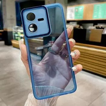 Прозрачный мягкий чехол для Vivo Y20 Y11S V40 SE V29 V30 Y16 Y35 Y33S Y27 Y18 Y31 Y22S V29E V27E Y53S Y28S Y21S защитная пленка для объектива камеры телефона Vivo Y15S белый