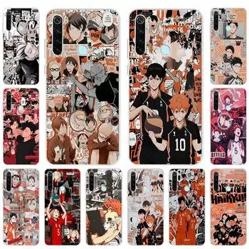 Прозрачный мягкий чехол из ТПУ для телефона с рисунком аниме волейбол Haikyuu Comics для Xiaomi Redmi 9 7 9A 9T 8 9C 7a K20 K30 Note 10 9 8T 7 Pro 9s Redmi 8