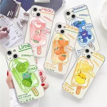 Прозрачный мягкий чехол Pkemon для Apple iPhone 13 11 14 12 Pro 7 8 Plus XR X XS Max 6 6S 13Pro, силиконовый чехол для телефона Capas Cas Coque iPhone 14 Pro Max