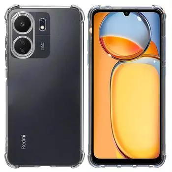 Прозрачный мягкий чехол с подушкой безопасности для Redmi 13C POCO C65 RedMi 13C чистый