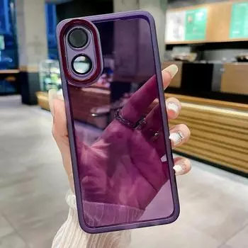 Прозрачный мягкий чехол с защитой камеры TUP для OPPO Reno 11 Pro F 10 8T Pro Plus A79 A59 A98 A38 A78 A77 A57 A16 A17 4G 5G Oppo A79 5G синий