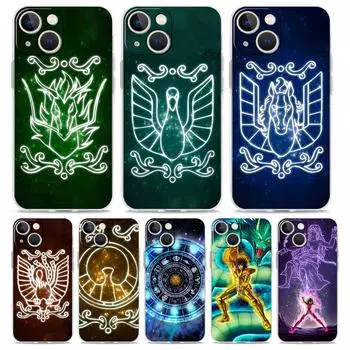 Прозрачный мягкий чехол Saint Seiya Knights of the Zodiac для iPhone 14 13 12 11 Pro Max XS X XR SE 7 8 Plus, прозрачный чехол из ТПУ iPhone XS Max