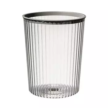 Прозрачный мусорный бак с верхним кольцом, легко крепящаяся крышка, бесплатная мусорная корзина большой емкости для кофейный