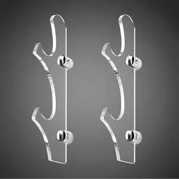 Прозрачный настенный держатель для светового меча, подходит для мечей, 1 пара