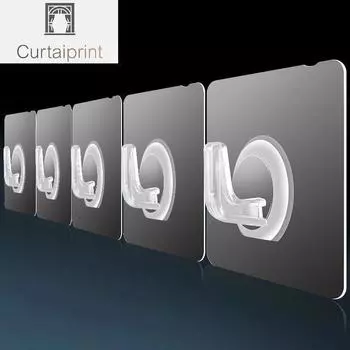 Прозрачный настенный крючок 10/20 шт., прочные самоклеящиеся дверные настенные вешалки, крючки на присоске, стойка для тяжелых грузов, присоска для чашки для кухни, ванной комнаты 10pcs белый