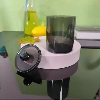 Прозрачный настольный ящик для хранения косметики, ящик для хранения ватных дисков, контейнер для диспенсера ватных палочек, органайзер для ванной комнаты