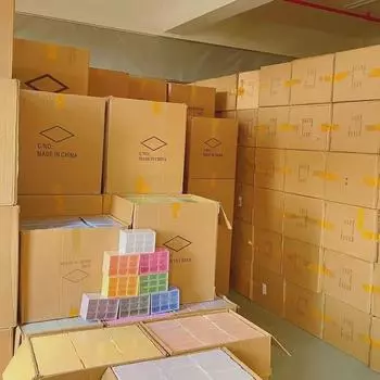 Прозрачный настольный ящик с девятью ячейками для ювелирных изделий и косметики